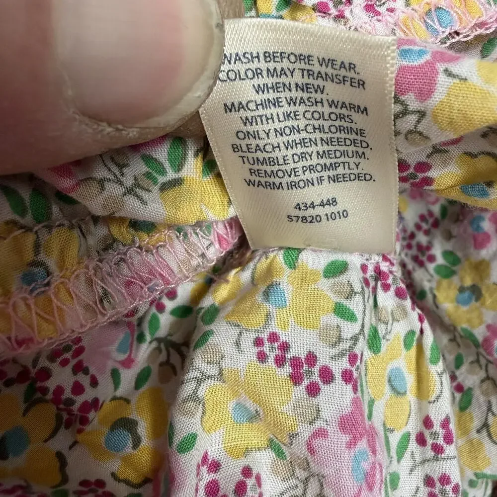 OshKosh B'gosh Overall Dress 18M Prairie Shabby Chic Cottagecore Summer Fairy